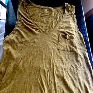 Madewell Size Large Loose Fit Tank with Pocket